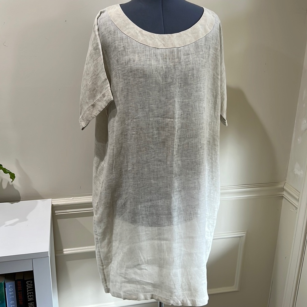 Linen 120% Lino Brand Dress - Picture 1 of 7